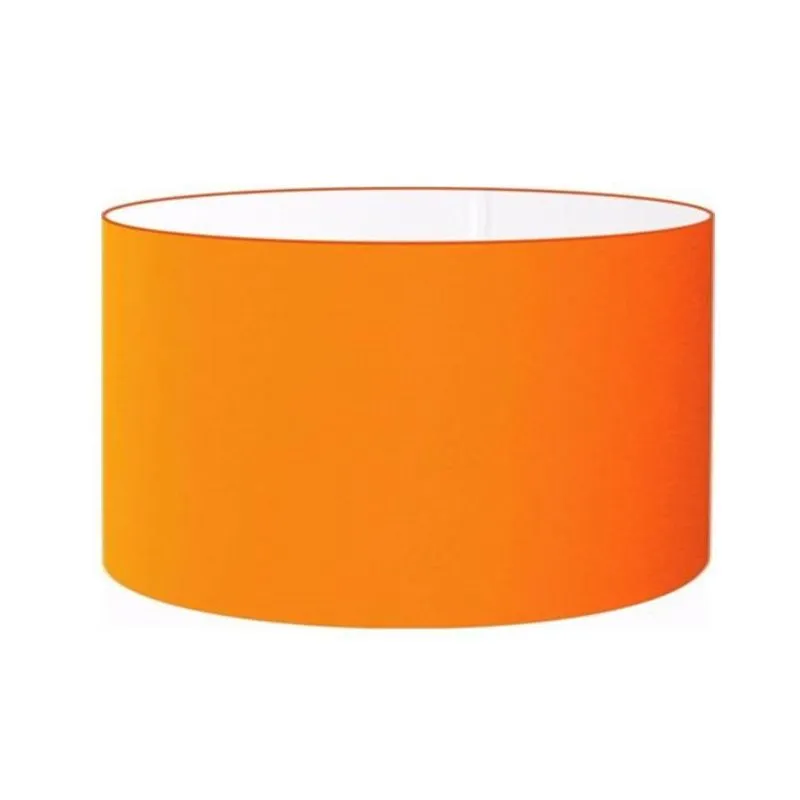 Cúpula Abajur Cilíndrica Cp-7028 60x30cm Laranja