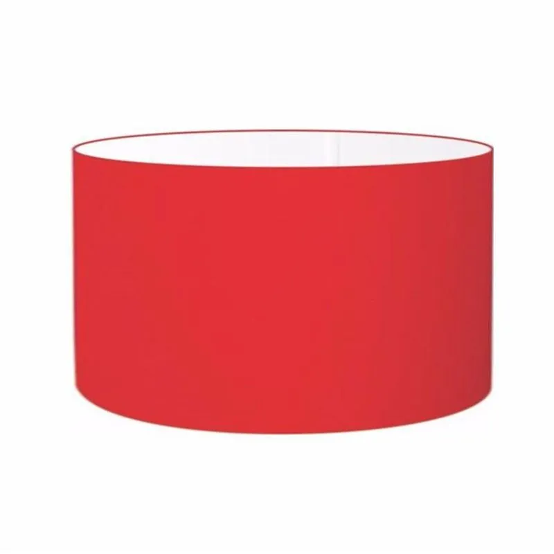 Cúpula Abajur Cilíndrica Cp-7028 60x30cm Vermelho