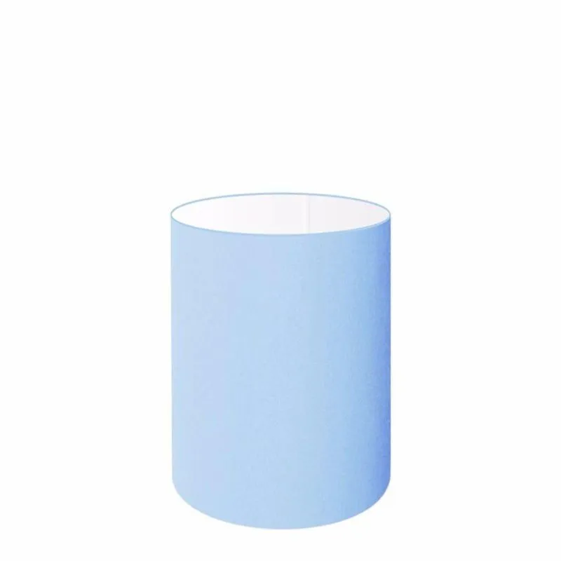 Cúpula Abajur Cilíndrica Cp-8002 13x30cm Azul Bebê
