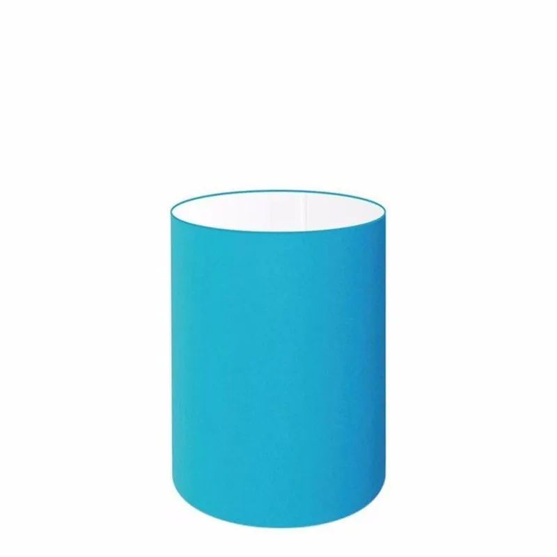 Cúpula Abajur Cilíndrica Cp-8002 13x30cm Azul Turquesa