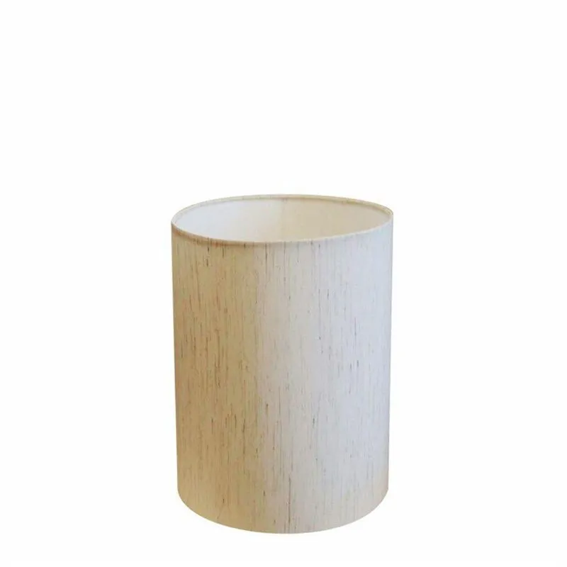 Cúpula Abajur Cilíndrica Cp-8002 13x30cm Linho Bege
