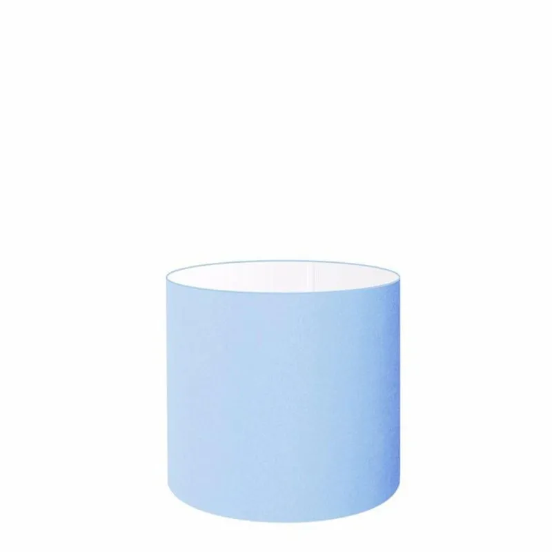 Cúpula Abajur Cilíndrica Cp-8005 18x18cm Azul Bebê
