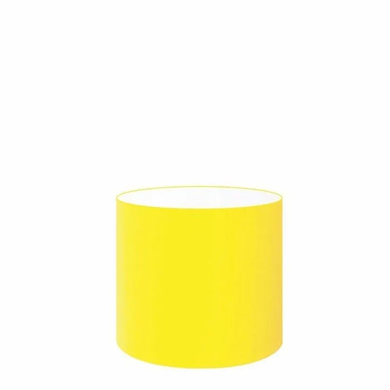 Cúpula Abajur Cilíndrica Cp-8005 18x18cm Amarelo