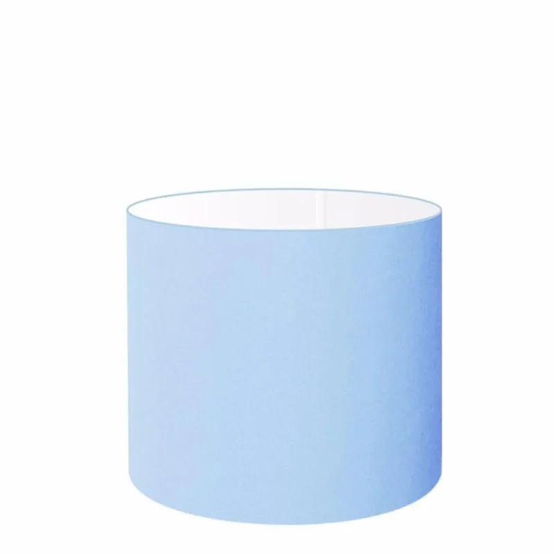 Cúpula Abajur Cilíndrica Cp-8010 25x25cm Azul Bebê
