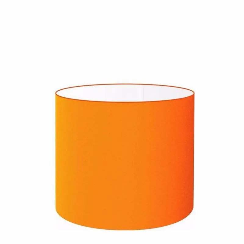 Cúpula Abajur Cilíndrica Cp-8012 30x25cm Laranja