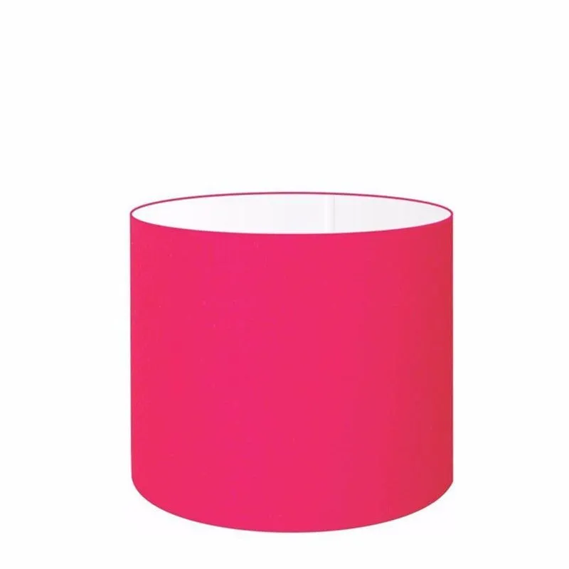 Cúpula Abajur Cilíndrica Cp-8012 30x25cm Rosa Pink