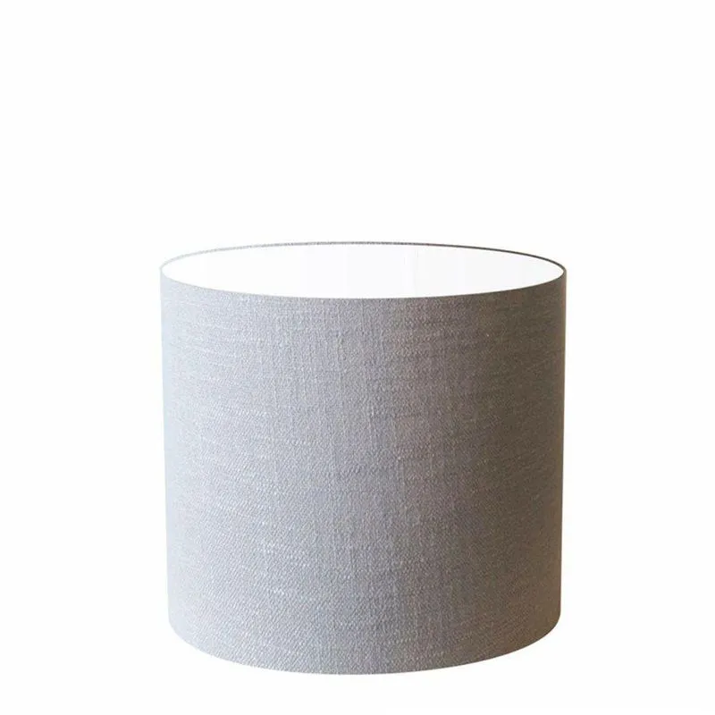Cúpula Abajur Cilíndrica Cp-8013 30x30cm Rustico Cinza