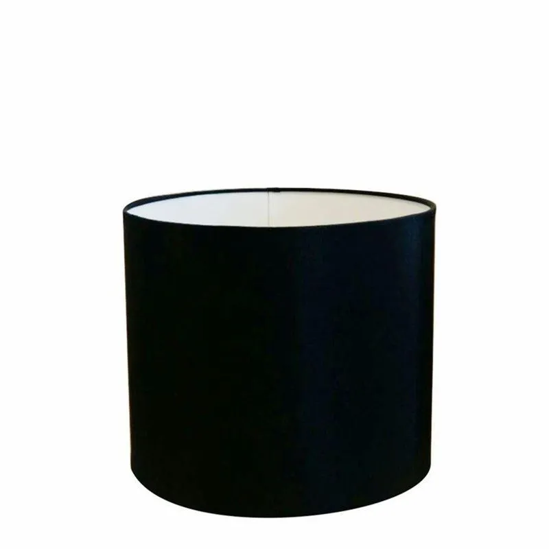 Cúpula Abajur Cilíndrica Cp-8016 35x30cm Preto