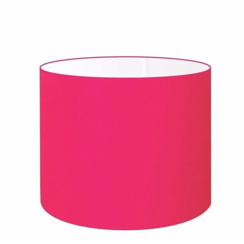 Cúpula Abajur Cilíndrica Cp-8017 40x21cm Rosa Pink