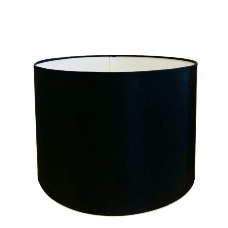 Cúpula Abajur Cilíndrica Cp-8019 40x30cm Preto