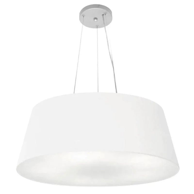 Pendente Cone Branco Mj-4002 Para Mesa De Jantar E Estar