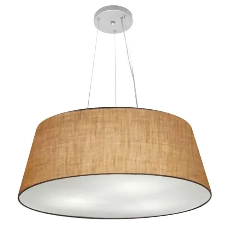 Pendente Cone Palha Mj-4002 Para Mesa De Jantar E Estar