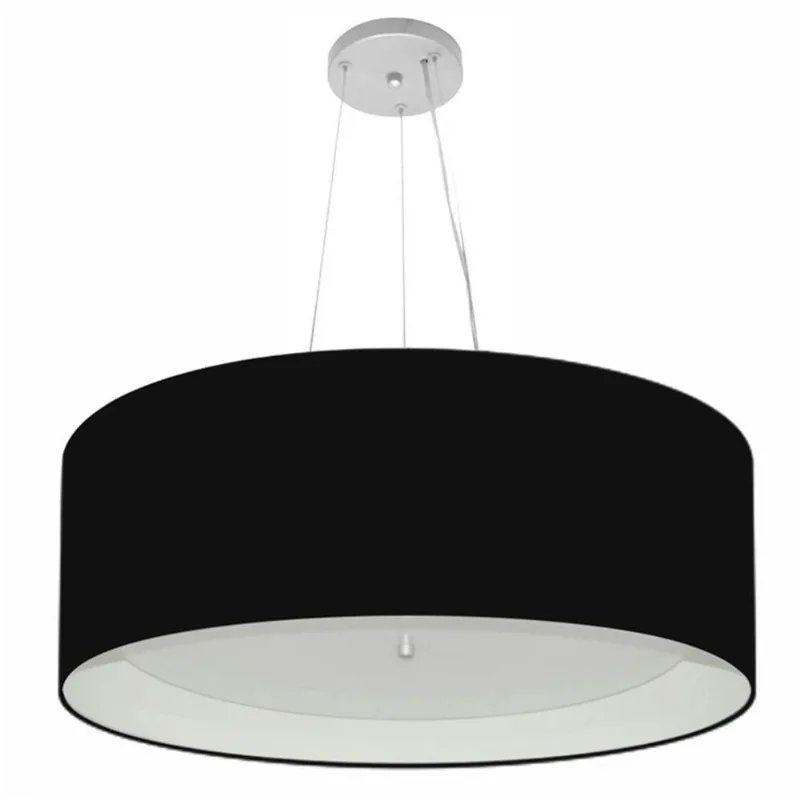 Pendente Cilíndrico Preto E Branco Mj-4013
