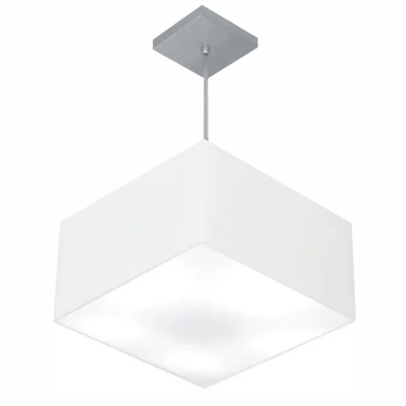 Pendente Quadrado Branco Mj-4020