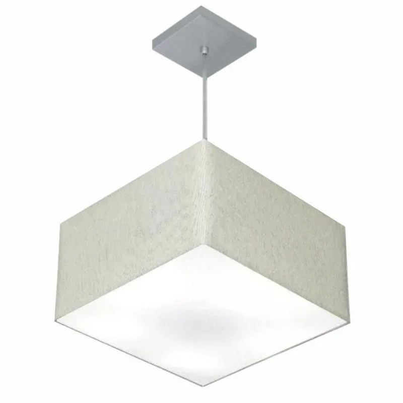 Pendente Quadrado Rustico Cinza Mj-4020 - Vivare Brasil Iluminação