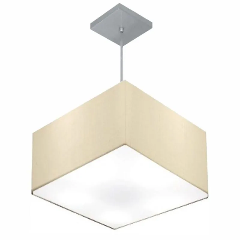 Pendente Quadrado Bege Mj-4020