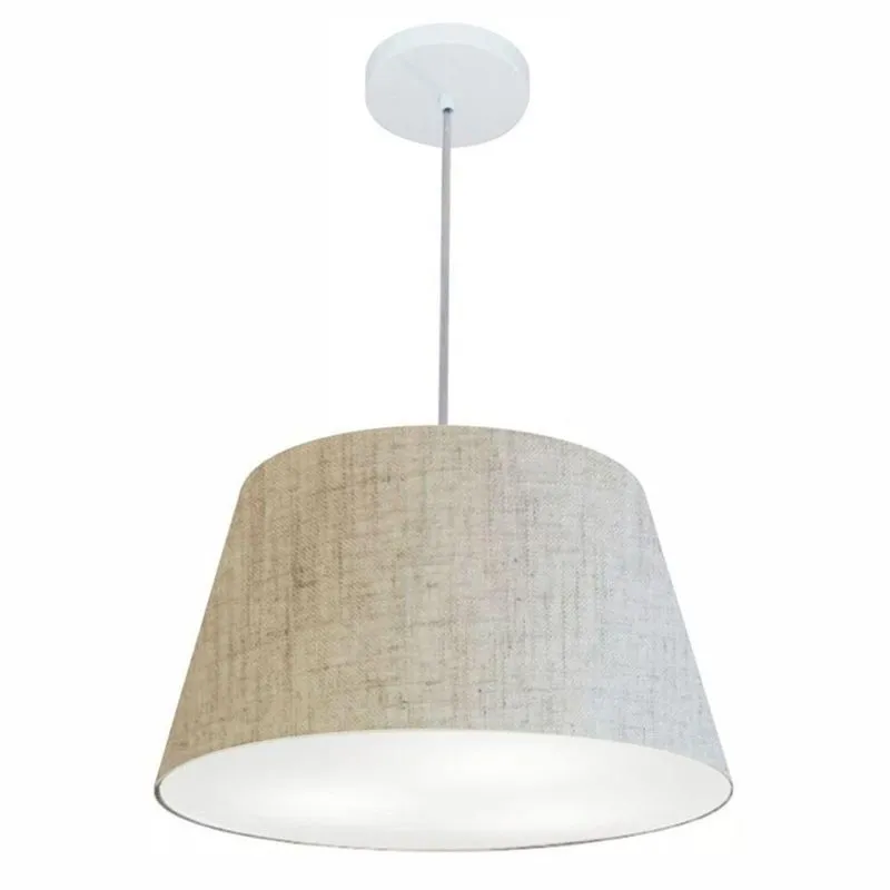 Pendente Cone Rustico Bege Mj-4021