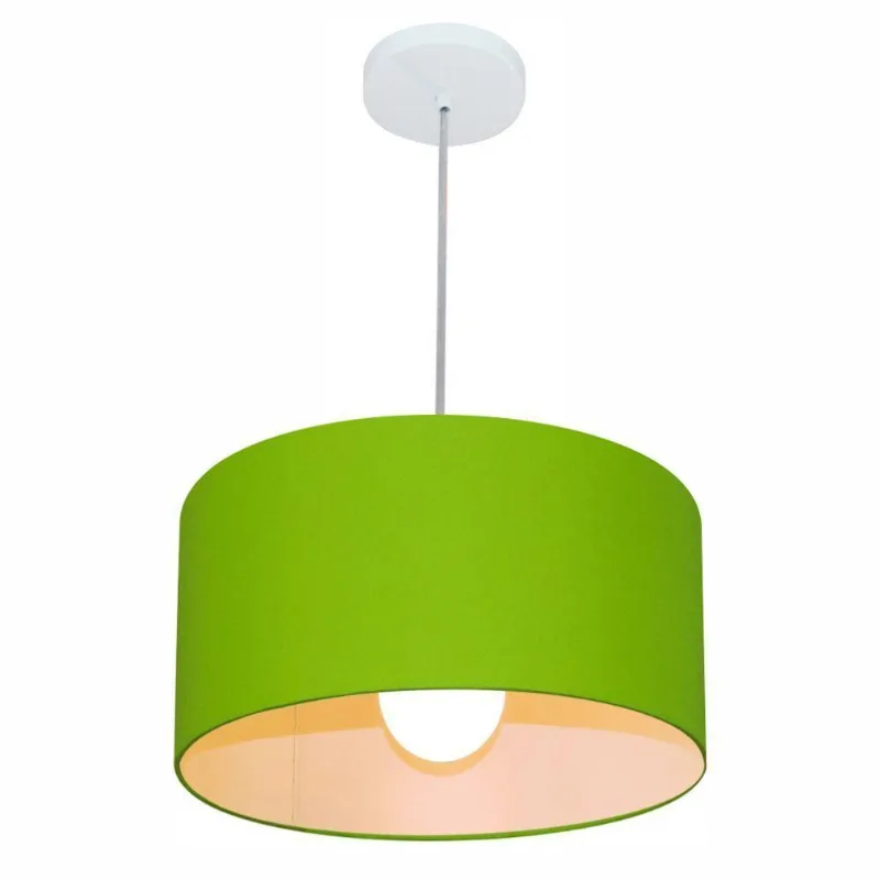Pendente Cilíndrico Verde Limão Mj-4031