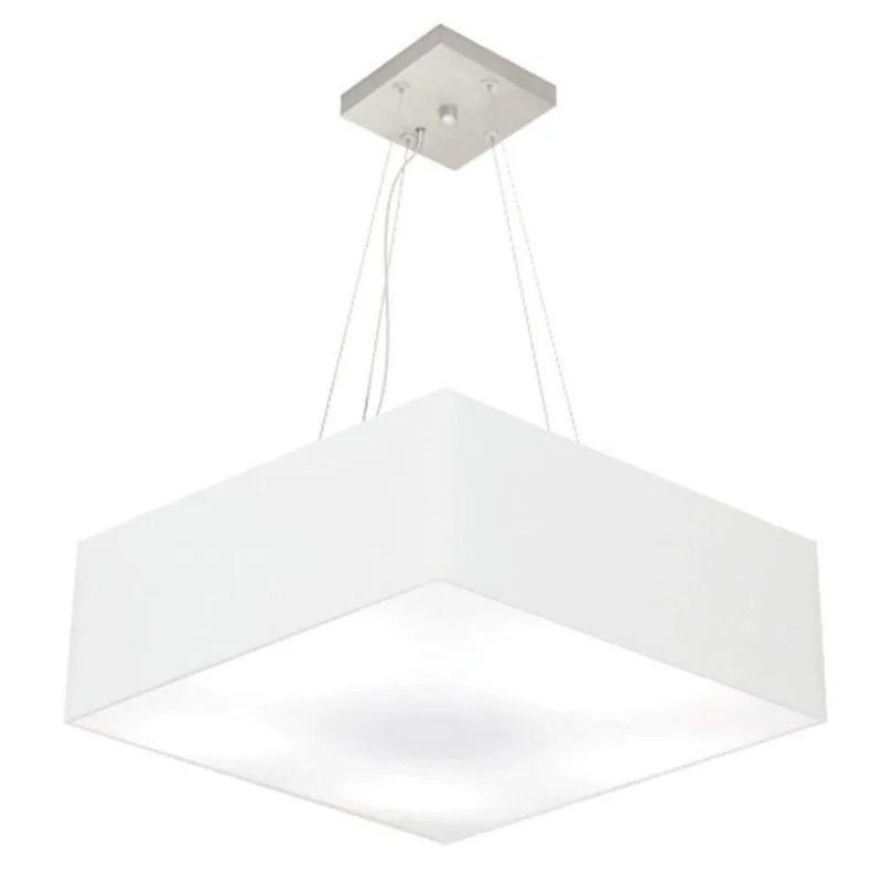 Pendente Quadrado Branco Mj-4032 - Vivare Brasil Iluminação