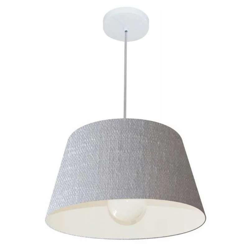 Pendente Cone Rustico Cinza Mj-4039