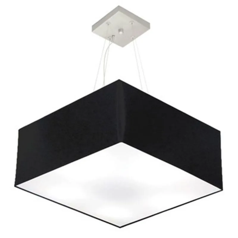 Pendente Quadrado Preto Mj-4040 - Vivare Brasil Iluminação