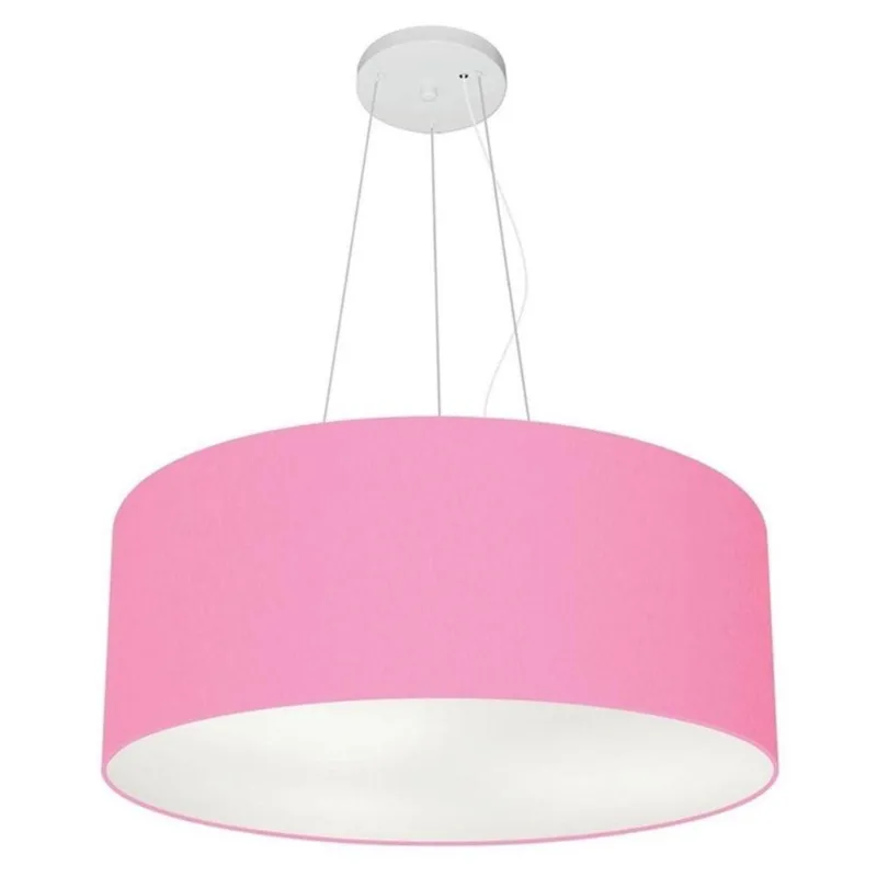 Pendente Cilíndrico Rosa Bebê Mj-4047