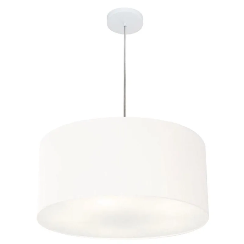 Pendente Cilíndrico Branco Mj-4049 - Vivare Brasil Iluminação