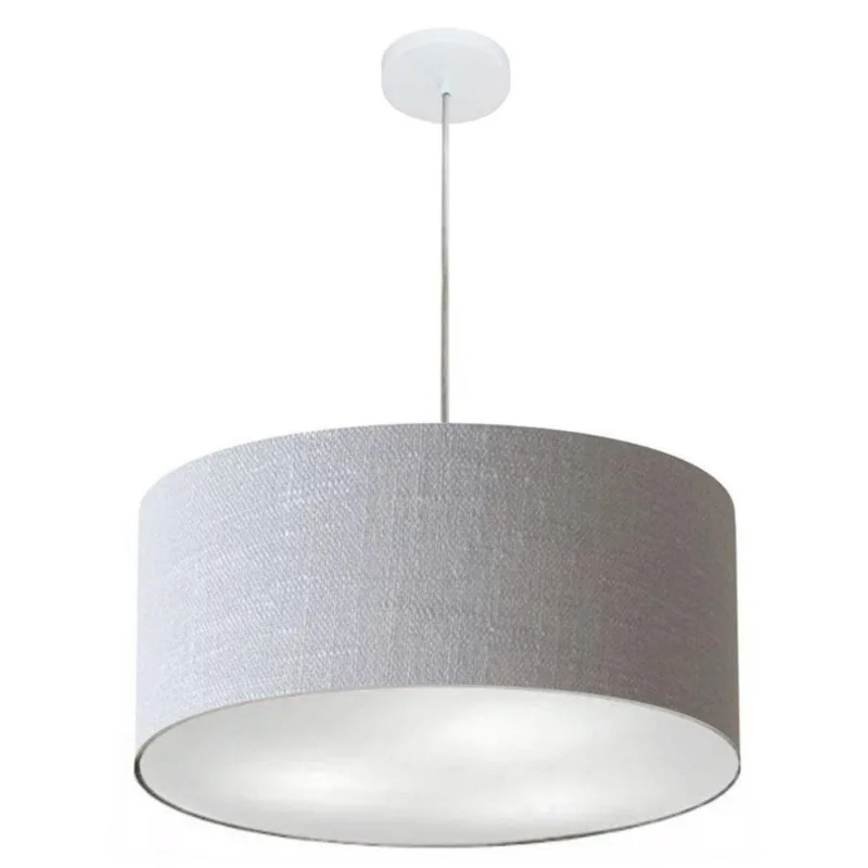Pendente Cilíndrico Rustico Cinza Mj-4049