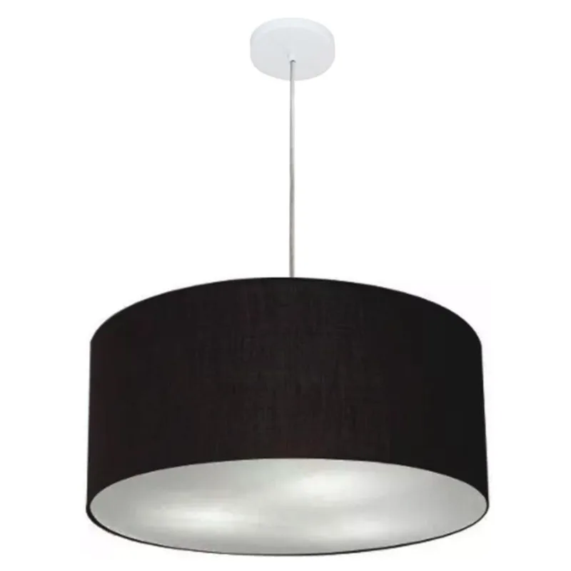 Pendente Cilíndrico Preto Mj-4049