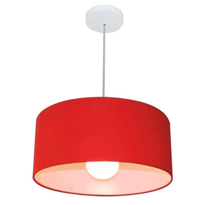 Pendente Cilíndrico Vermelho Mj-4052