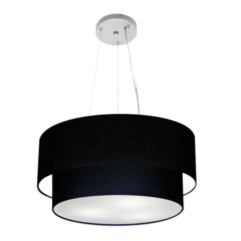 Pendente Cilíndrico Preto Mj-4061