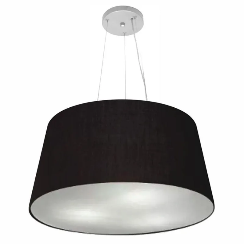 Pendente Cone Preto Mj-4063 Para Mesa De Jantar E Estar