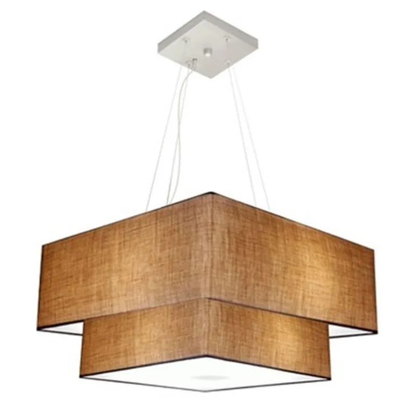 Pendente Quadrado Palha Mj-4066 - Vivare Brasil Iluminação