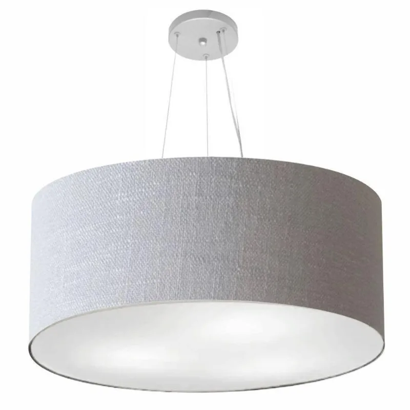 Pendente Cilíndrico Rustico Cinza Mj-4074