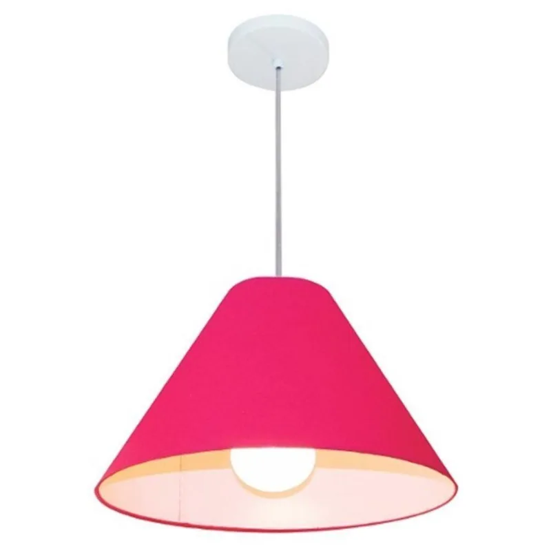 Pendente Cone Pink Mj-4078 Para Mesa De Jantar E Estar