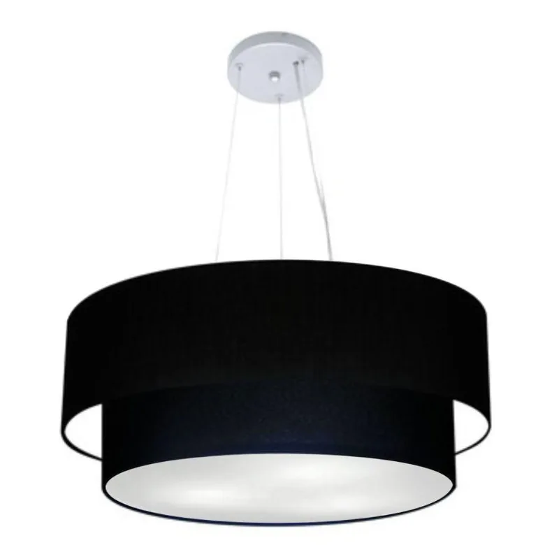 Pendente Cilíndrico Preto Mj-4082