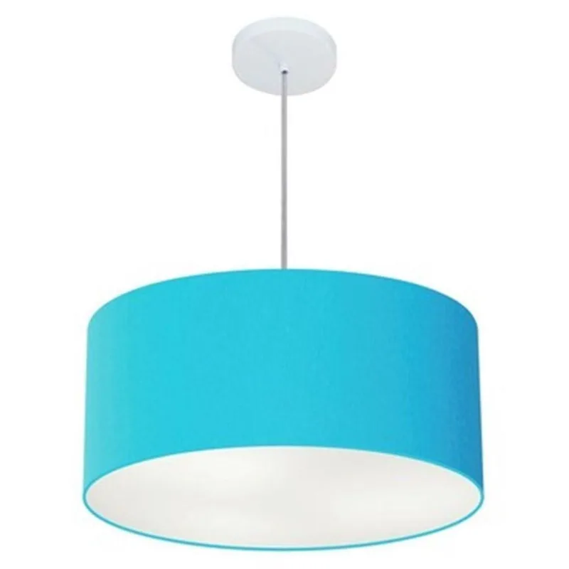 Pendente Cilíndrico Azul Turquesa Mj-4100