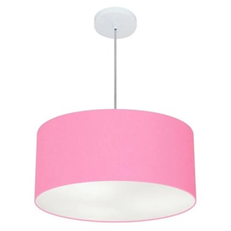Pendente Cilíndrico Rosa Bebê Mj-4100 - Vivare Brasil Iluminação