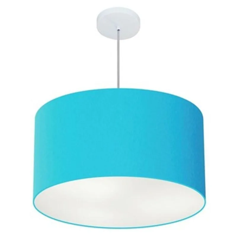Pendente Cilíndrico Azul Turquesa Mj-4101