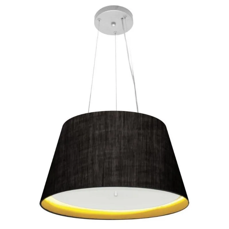 Pendente Cone Preto E Amarelo Mj-4119