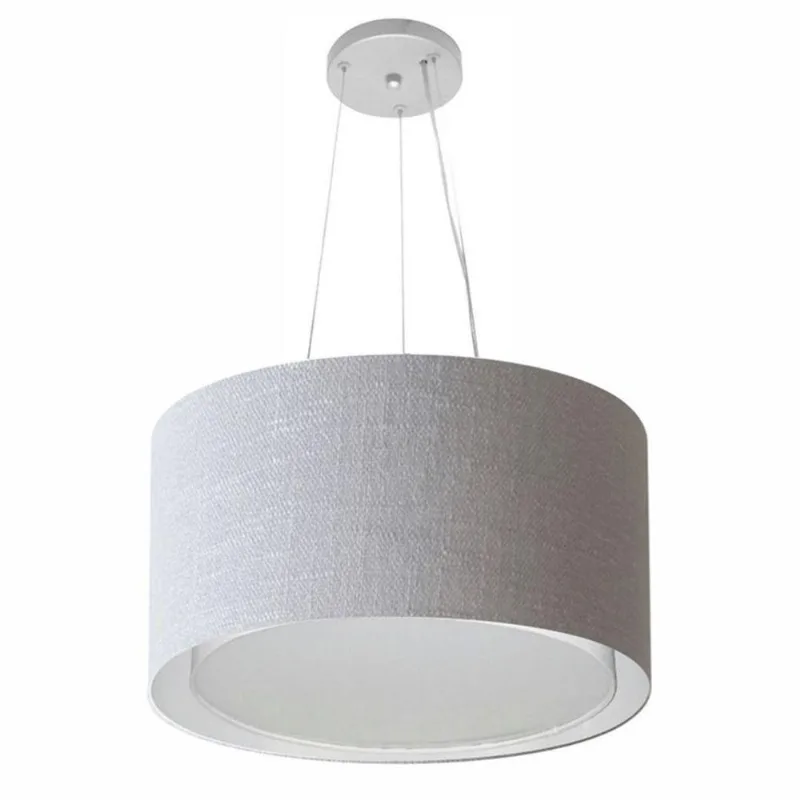 Pendente Cilíndrico Rustico Cinza Mj-4123