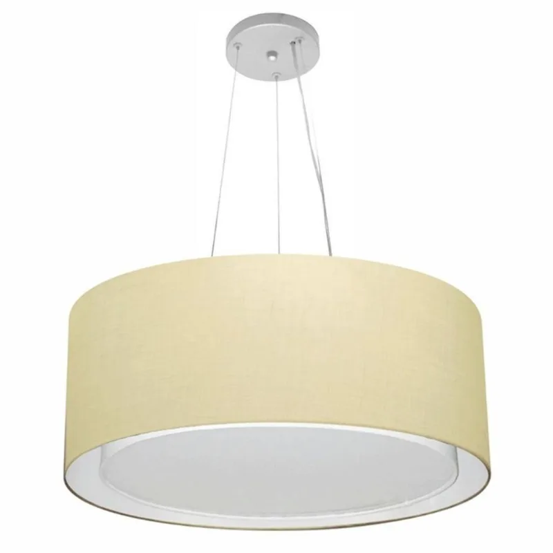 Pendente Cilíndrico Bege Mj-4124