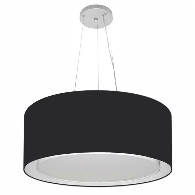 Pendente Cilíndrico Preto Mj-4124