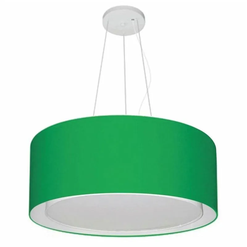 Pendente Cilíndrico Verde Folha Mj-4124