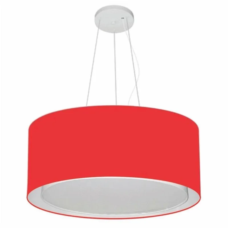 Pendente Cilíndrico Vermelho Mj-4124