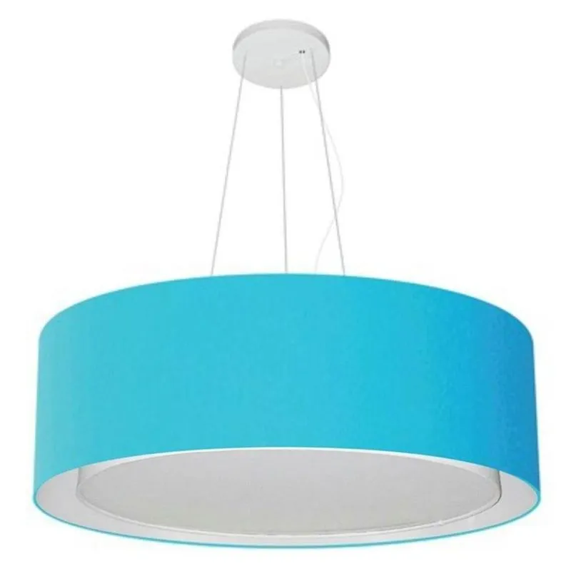 Pendente Cilíndrico Azul Turquesa Mj-4125