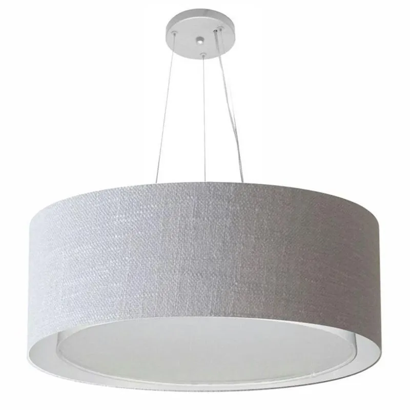 Pendente Cilíndrico Rustico Cinza Mj-4125
