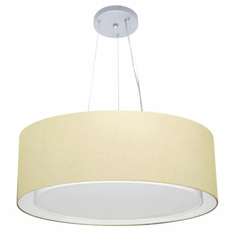 Pendente Cilíndrico Bege Mj-4125