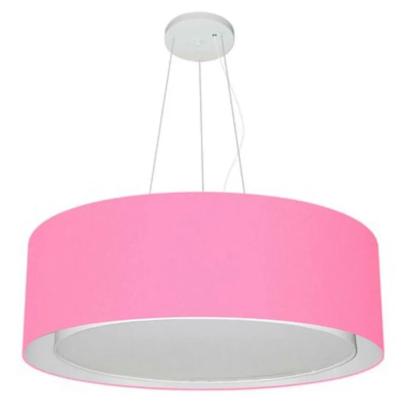 Pendente Cilíndrico Rosa Bebê Mj-4125