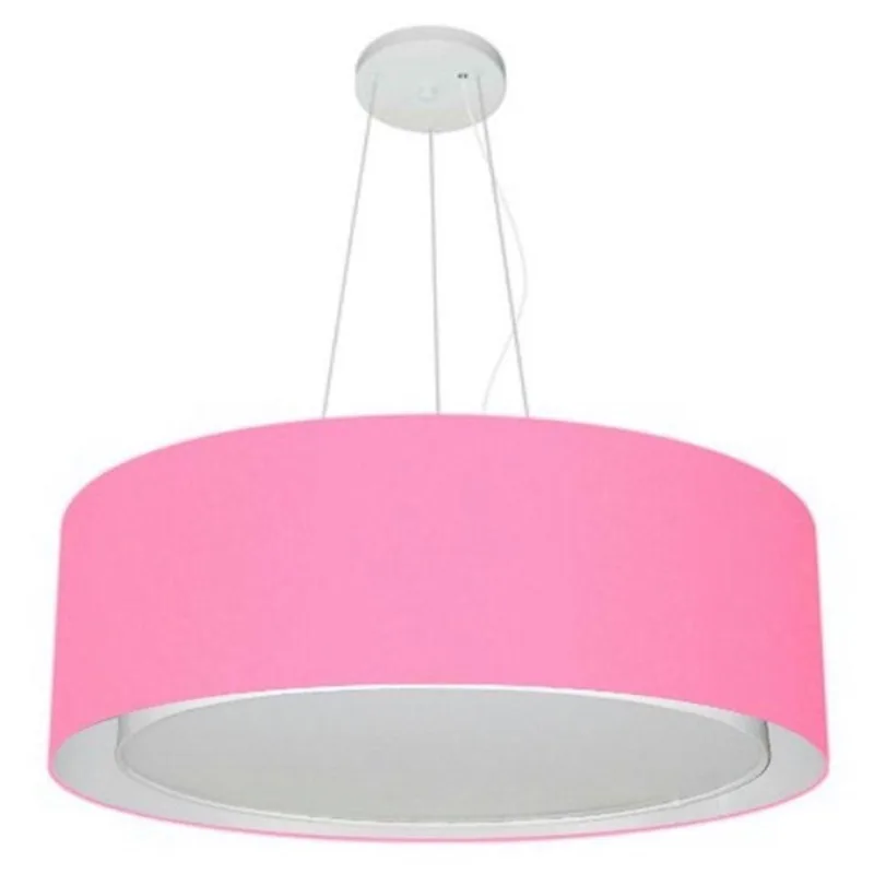 Pendente Cilíndrico Rosa Bebê Mj-4126